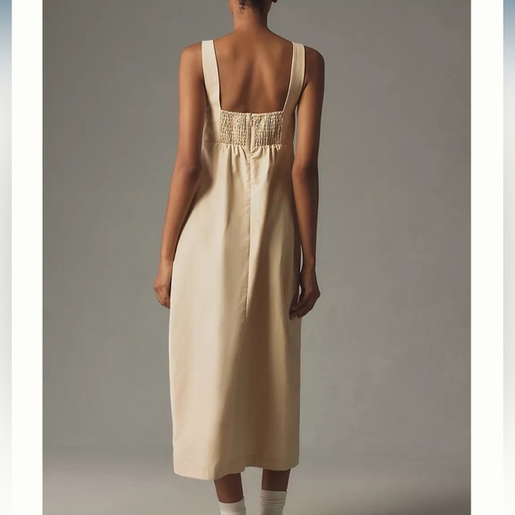 Maeve Bow Barrel Column Midi Dress NWOT * Flaw - Picture 2 of 7